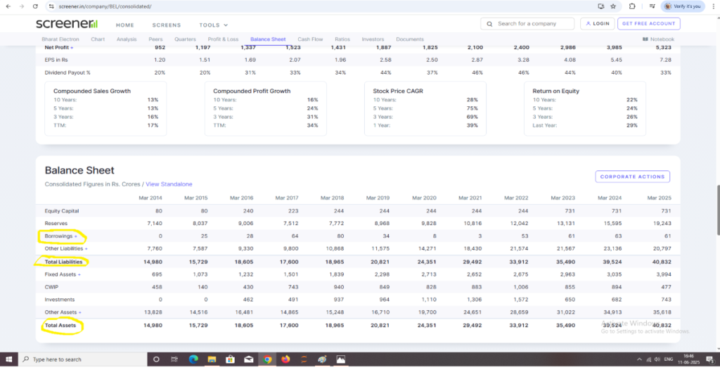 BORROWINGS (DEBT) DATA